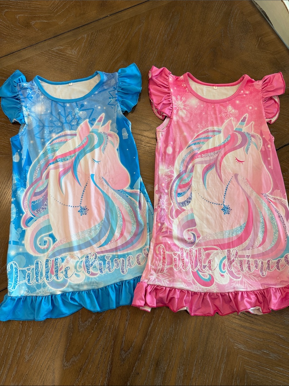 Kids Unicorn Pajama Nightgown - Blue or Pink